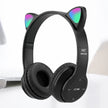 Cute Cat Ear Bluetooth Headphones LED Light Flash