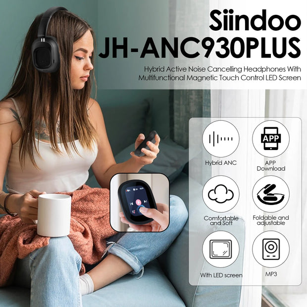 NEWEST ANC930Plus Hybrid ANC Wireless Headphone