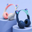 Cute Cat Ear Bluetooth Headphones LED Light Flash